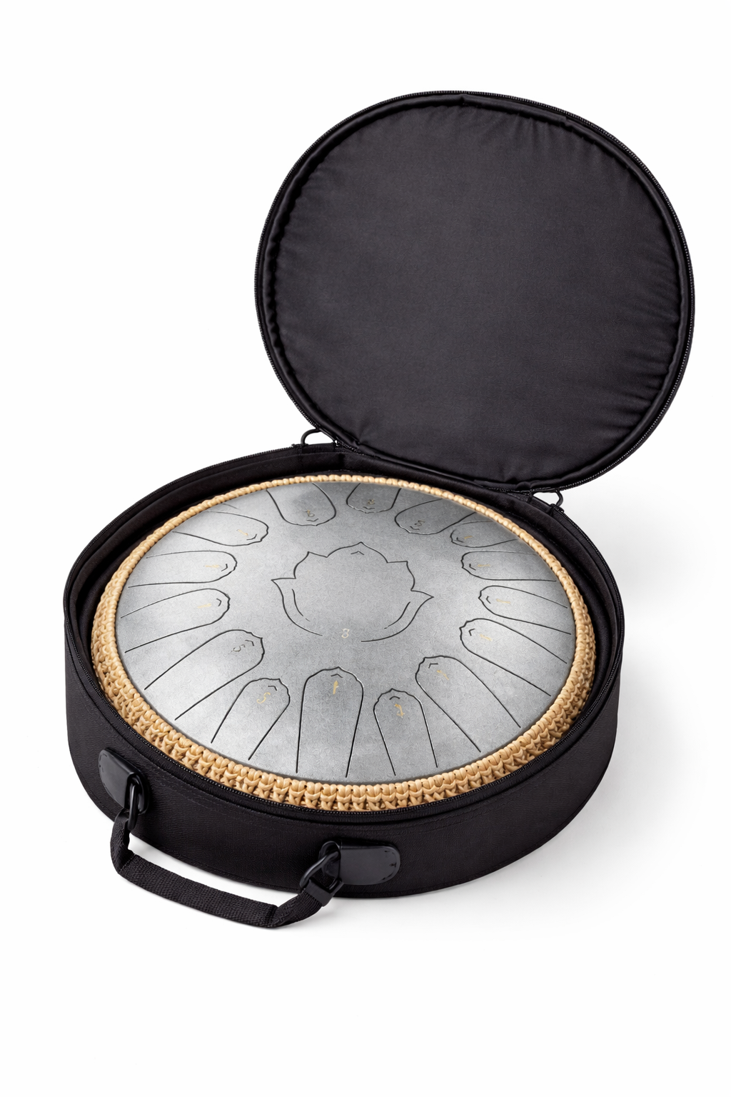 Steel Tongue Drum 13 Pouces - 15 Notes - Tambour de Langue Zen 432Hz