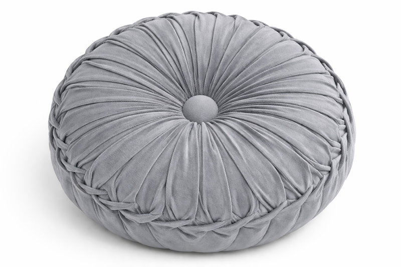 Coussin de Méditation Citrouille en Velours - Soutien Lombaire Artisanal