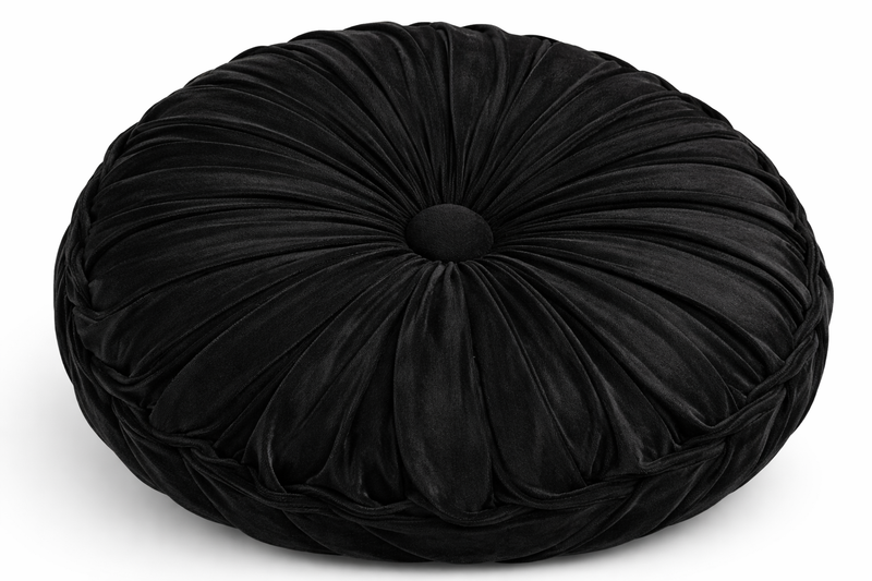 Coussin de Méditation Citrouille en Velours - Soutien Lombaire Artisanal