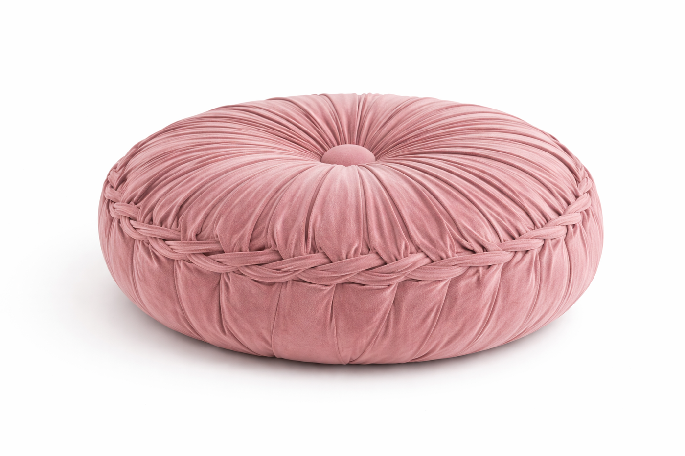 Coussin de Méditation Citrouille en Velours - Soutien Lombaire Artisanal