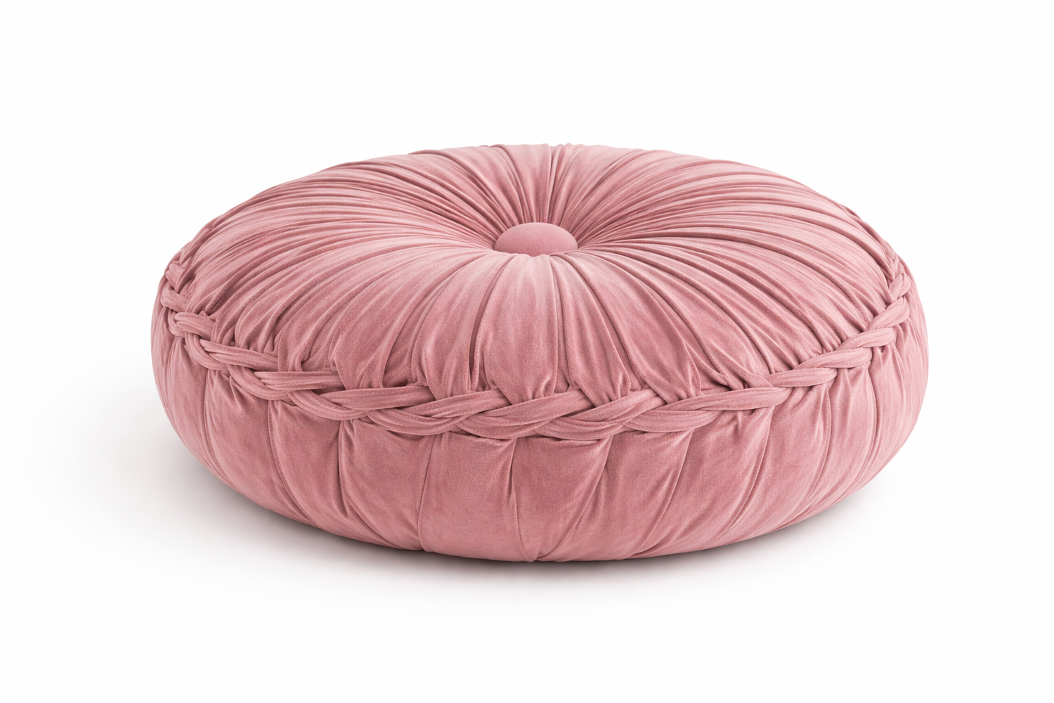 Coussin de Méditation Citrouille en Velours - Soutien Lombaire Artisanal