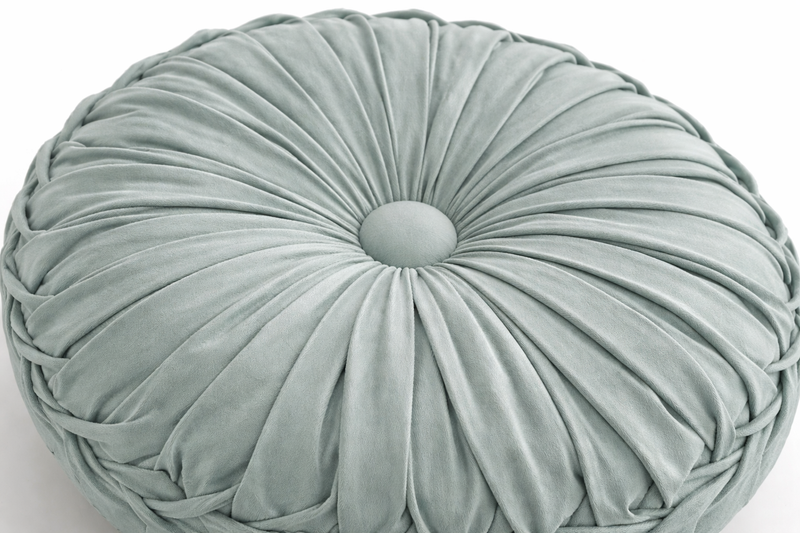 Coussin de Méditation Citrouille en Velours - Soutien Lombaire Artisanal