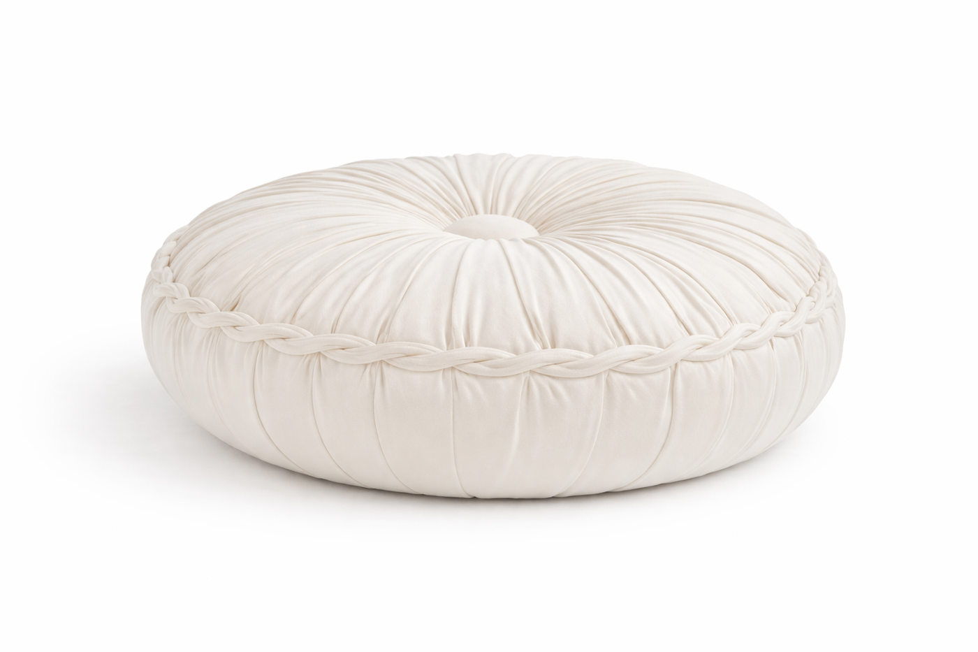 Coussin de Méditation Citrouille en Velours - Soutien Lombaire Artisanal