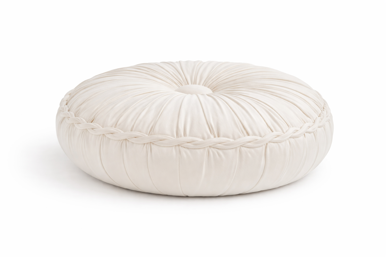 Coussin de Méditation Citrouille en Velours - Soutien Lombaire Artisanal