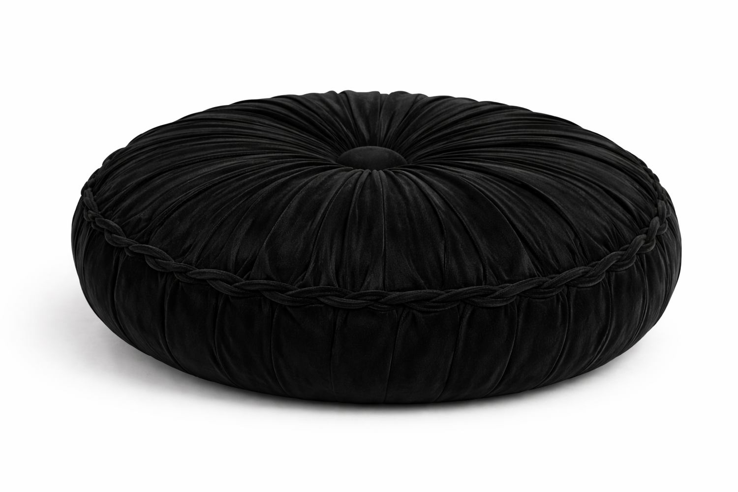 Coussin de Méditation Citrouille en Velours - Soutien Lombaire Artisanal
