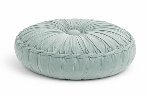Coussin de Méditation Citrouille en Velours - Soutien Lombaire Artisanal