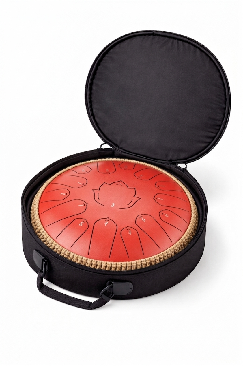 Steel Tongue Drum 13 Pouces - 15 Notes - Tambour de Langue Zen 432Hz