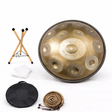 Handpan Professionnel Gravé Doré - 9 à 14 Notes - 432Hz / 440Hz
