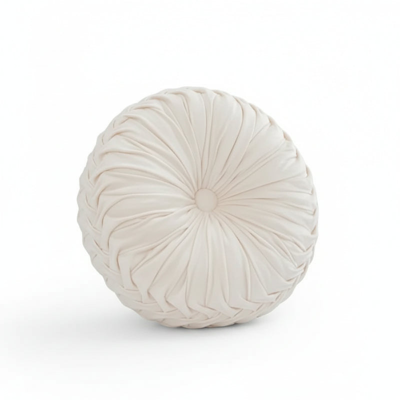 Coussin de Méditation Citrouille en Velours - Soutien Lombaire Artisanal — détail