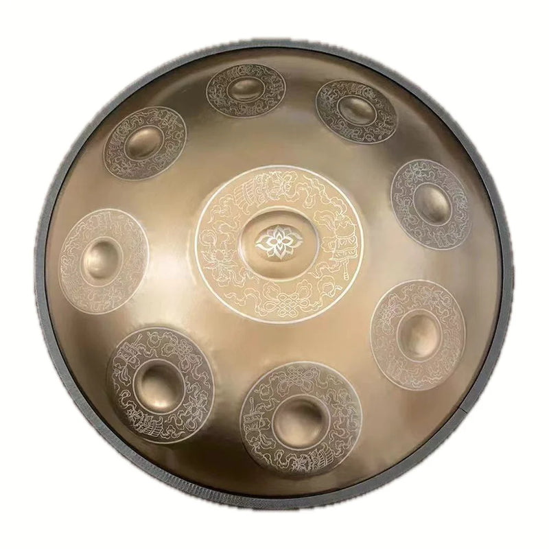 Handpan Gravé Doré SERENYA — vue produit