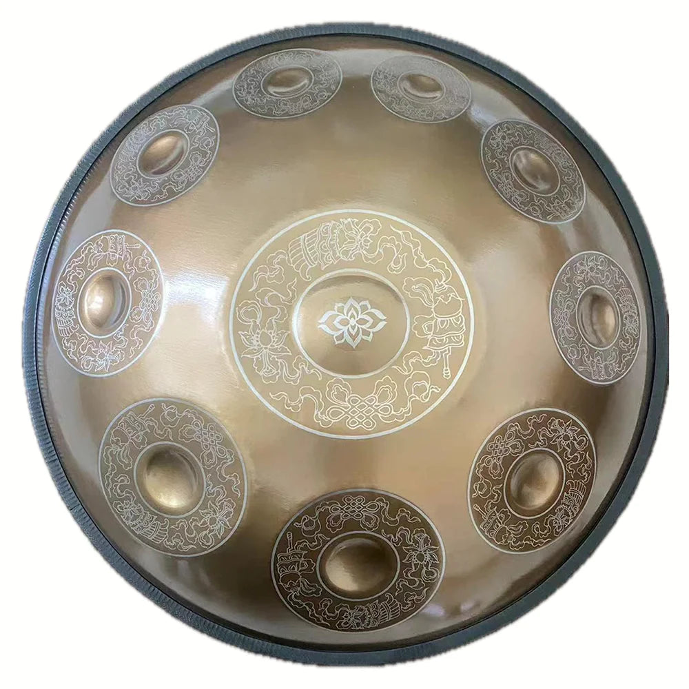 Handpan Gravé Doré SERENYA — détail