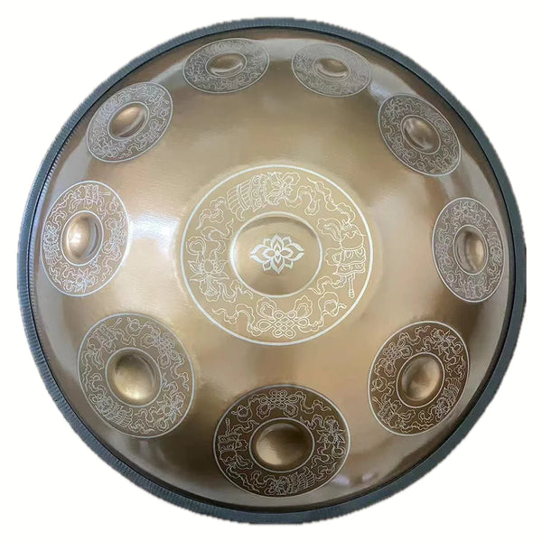 Handpan Gravé Doré SERENYA — détail