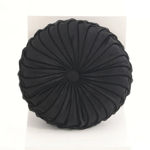 Coussin de Méditation Citrouille en Velours - Soutien Lombaire Artisanal