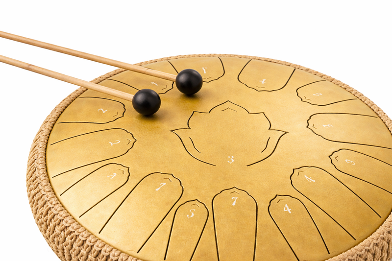 Steel Tongue Drum 13 Pouces - 15 Notes - Tambour de Langue Zen 432Hz — détail