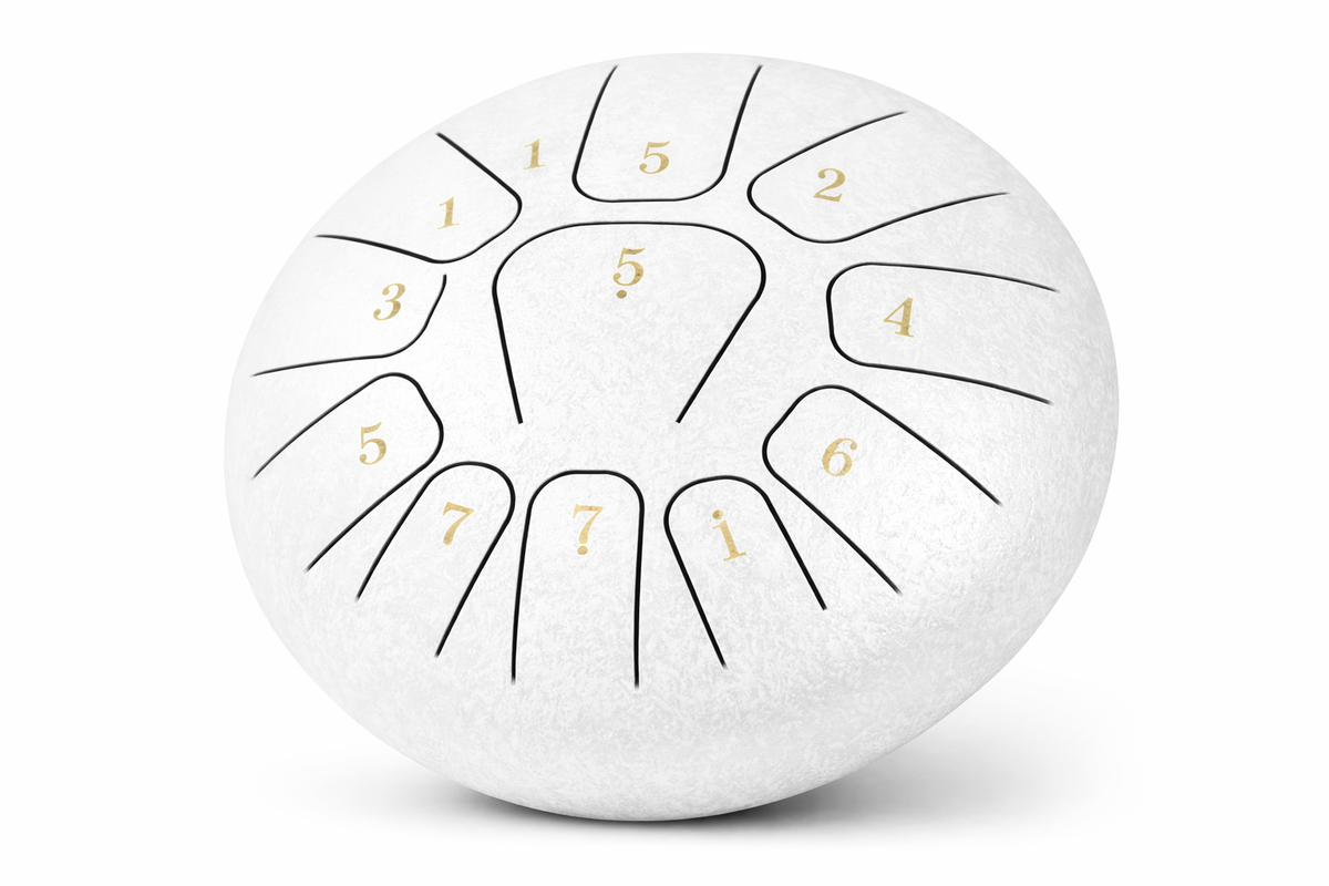 Mini Steel Tongue Drum 6 Pouces - Tambour de Langue Portable 8 Notes