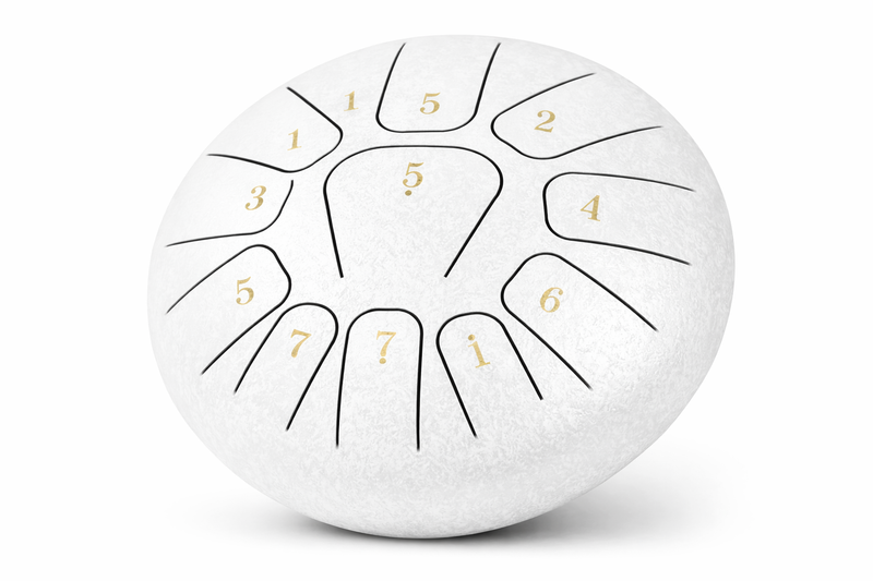 Mini Steel Tongue Drum 6 Pouces - Tambour de Langue Portable 8 Notes — détail
