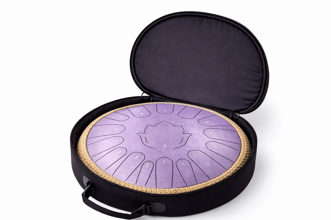 Steel Tongue Drum 13 Pouces - 15 Notes - Tambour de Langue Zen 432Hz