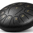 Mini Steel Tongue Drum 6 Pouces - Tambour de Langue Portable 8 Notes