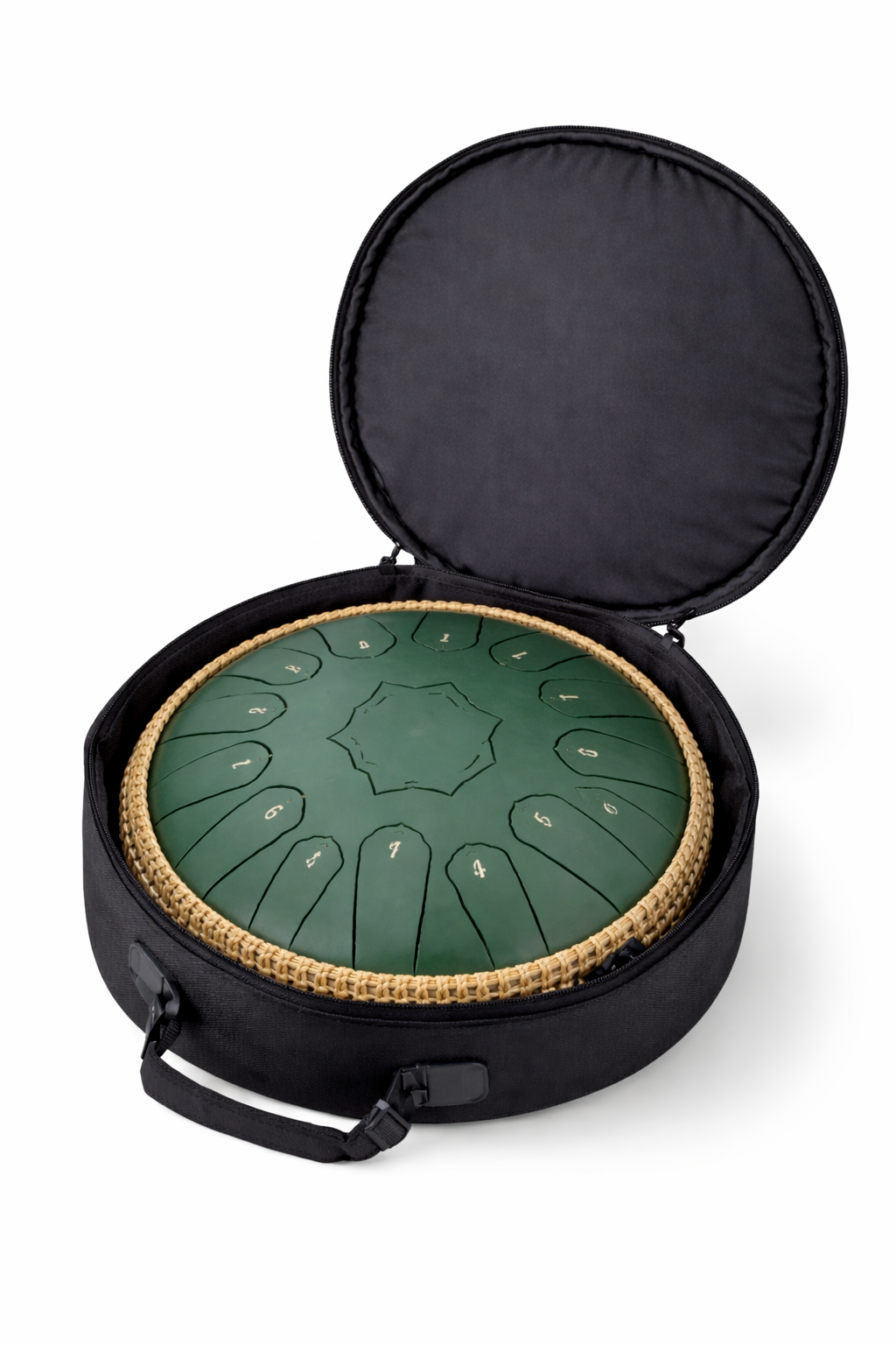 Steel Tongue Drum 13 Pouces - 15 Notes - Tambour de Langue Zen 432Hz