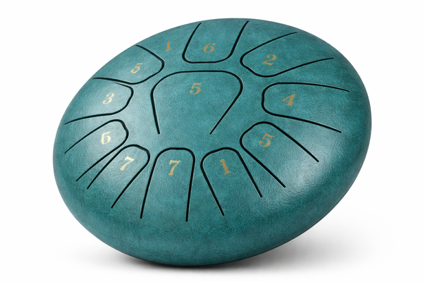 Mini Steel Tongue Drum 6 Pouces - Tambour de Langue Portable 8 Notes