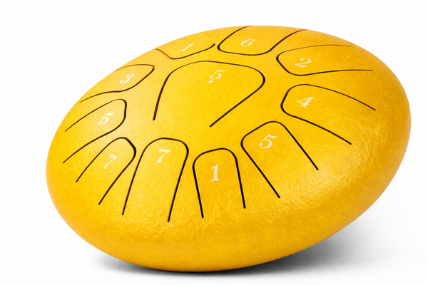 Mini Steel Tongue Drum 6 Pouces - Tambour de Langue Portable 8 Notes