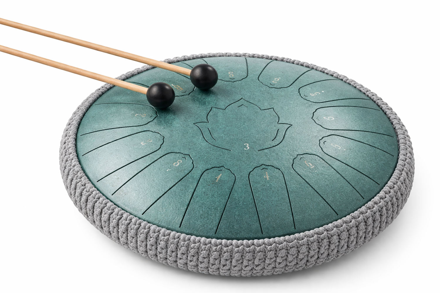 Steel Tongue Drum 13 Pouces - 15 Notes - Tambour de Langue Zen 432Hz