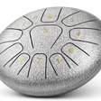 Mini Steel Tongue Drum 6 Pouces - Tambour de Langue Portable 8 Notes