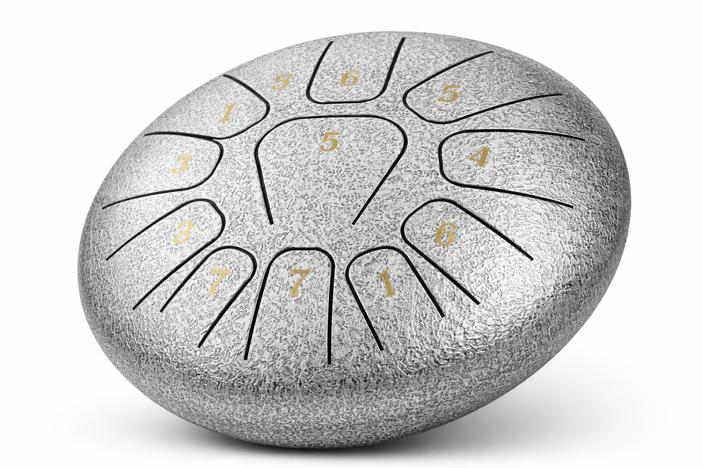 Mini Steel Tongue Drum 6 Pouces - Tambour de Langue Portable 8 Notes